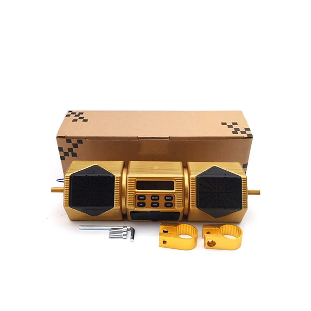 MP3-плеер для мотоцикла 12 В Bluetooth стерео колонка FM радио светодиодный дисплей
