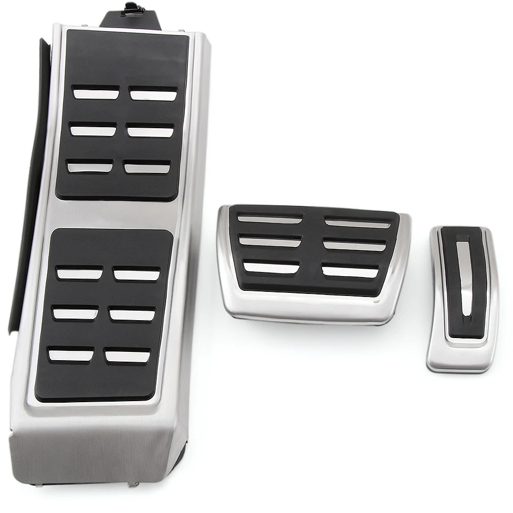 Kit Copripedali In Acciaio Inox Per Mercedes | Pedaliere Acceleratore E Freno Antiscivolo | Compatibile Con Classe A, B, CLA, GLA, ML, GL (MT)