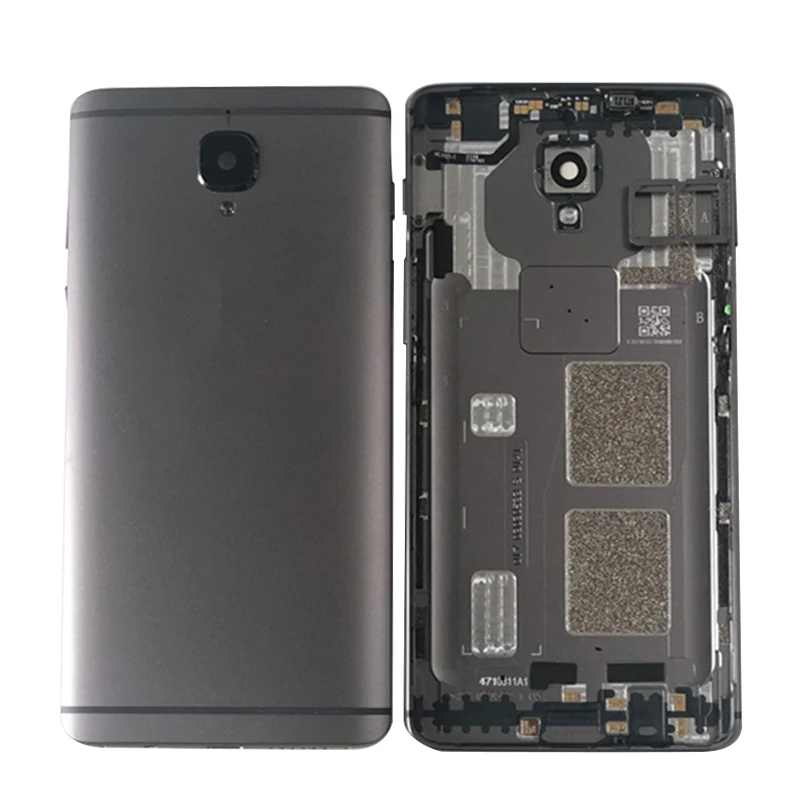 Axisinternational для oneplus 3 oneplus 3T Задняя крышка батареи чехол Корпус+ лоток для sim-карты+ боковые кнопки Flex+ стеклянная вспышка объектива