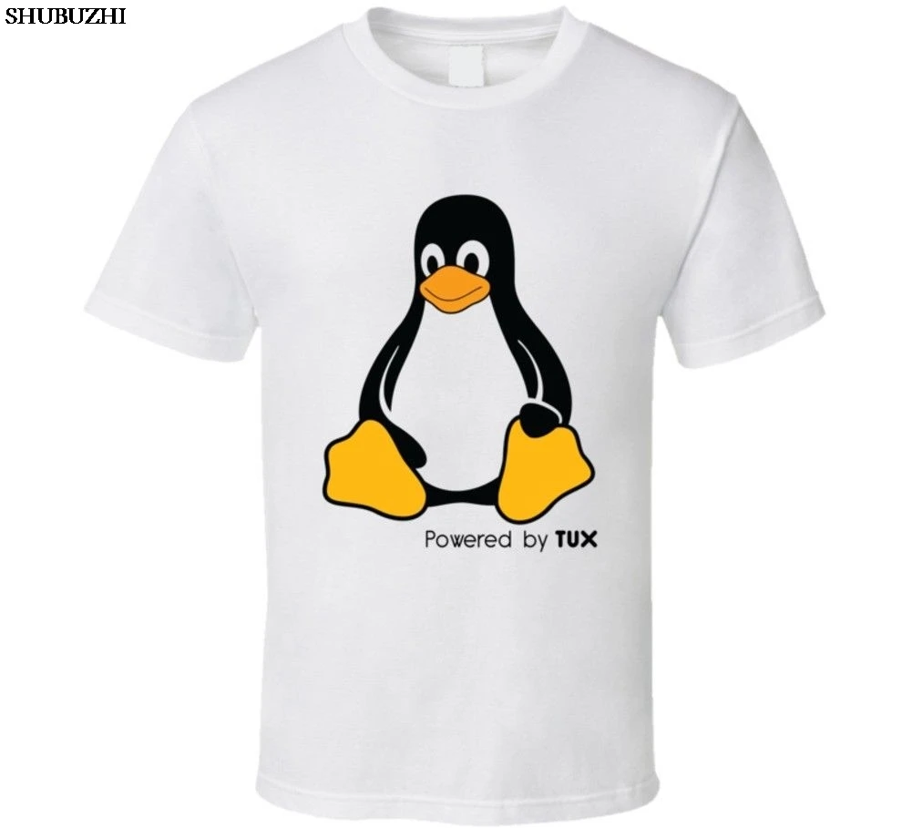 Забавная футболка с логотипом Linux от Tux мультяшная Мужская унисекс новая модная