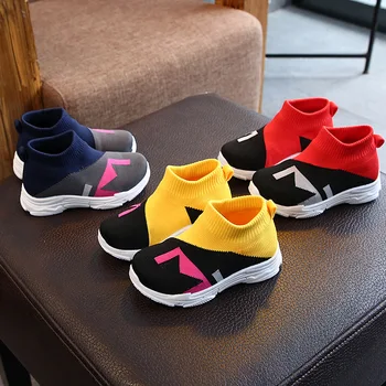 

New Kids Shoes Sock Sneakers Net Mesh Breathable Leisure Child Sports Shoes Running Boys Infant Toddler Girls Sneaker