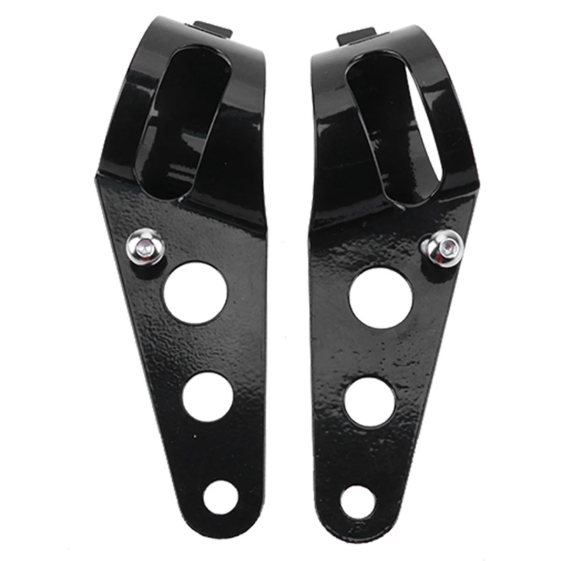28mm43mm Universal Motorcycle Headlight Mount Brackets Fork Ear Chopper Head Light Lamp Holder
