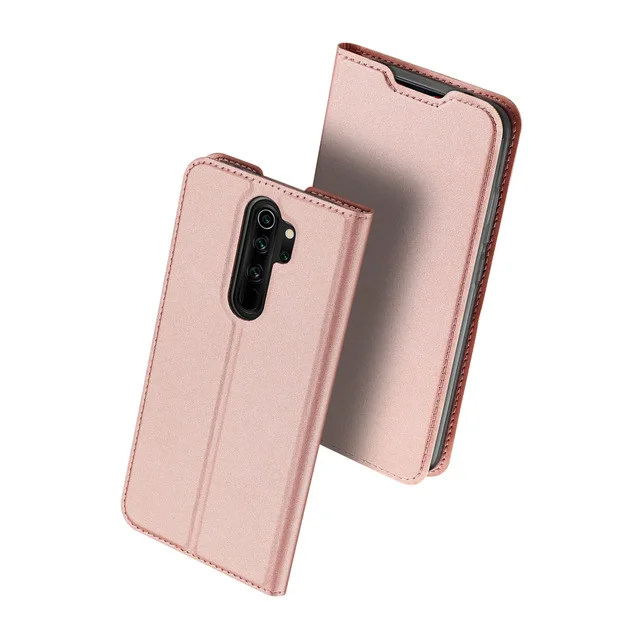 Розовый Чехол для Xiaomi Redmi Note 8 Pro, Кожаный противоударный чехол-подставка для xiomi Redmi Note 8 Pro, чехлы - Цвет: Розовый