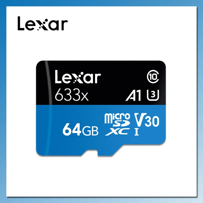 Lexar 633X Micro SD карта высокая скорость 95 м/с 128 Гб 64 ГБ 32 256 512 флэш памяти класс 10 tarjeta de