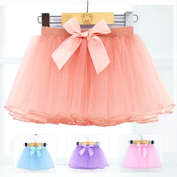 

Wholesale Girls Ballet Tutu Skirts Pink Kids Fluffy Tulle Skirts White Black Elastic Band Ballet Leotard Skirts
