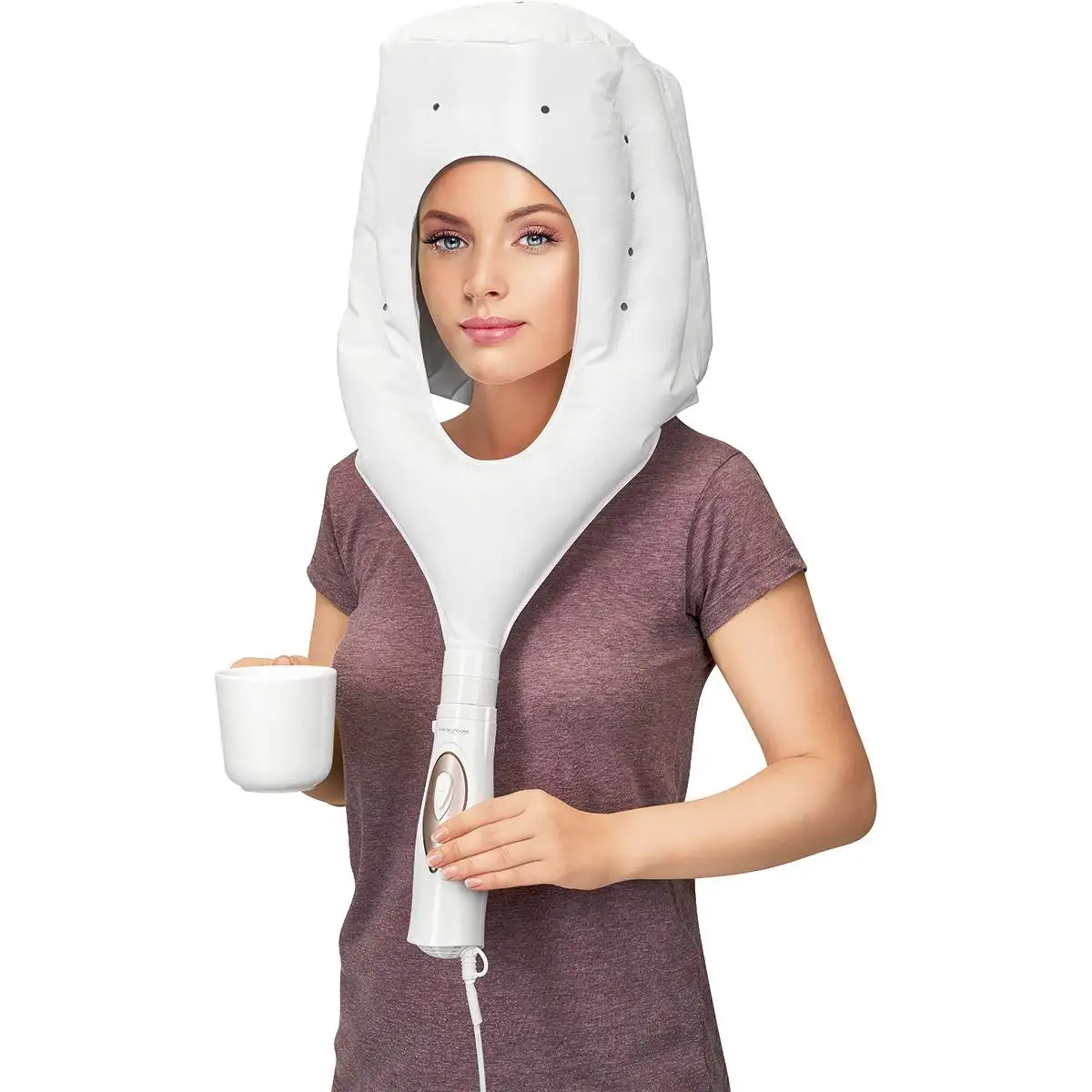 Proficare HTH 3003 Secador de Pelo Casco Iónico, 2 Niveles Temperatura /  Velocidad, 2 Accesorios, Bolsa Transporte 400W Blanco| | - AliExpress