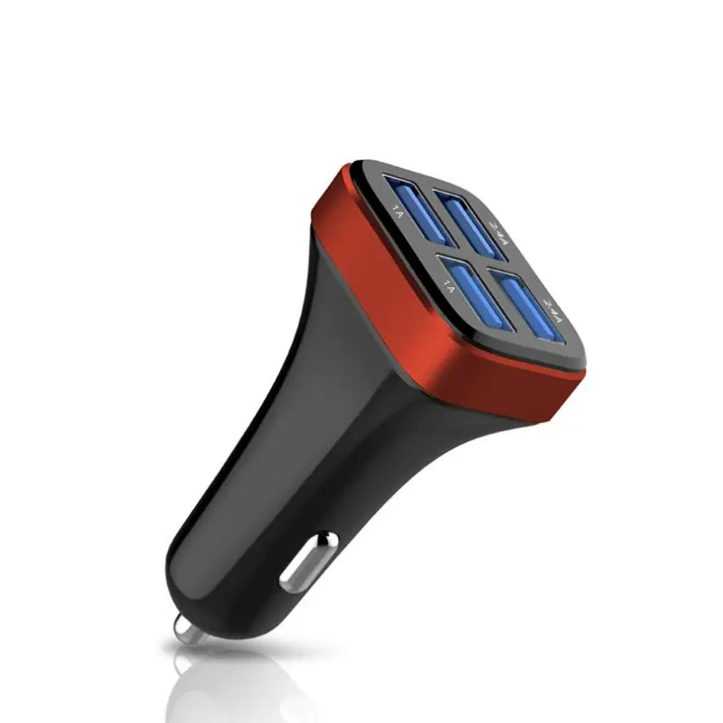 Автомобильное зарядное устройство 4 USB порта Смарт зарядное устройство адаптер питания для мобильного телефона планшета gps 03KB