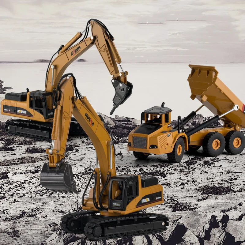 HUINA 7710 1 1/50 360 градусов вращения сплав ковша экскаватора строительная техника