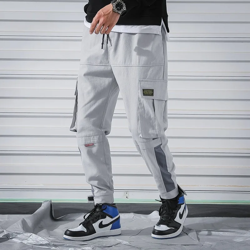 

Autumn Korean-style Trend Pants Men's Large Size Casual Pants INS Skinny Beam Leg Bib Overall Popular Brand 4066-p65
