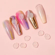

10pc/pack Skull Nail Decoration 3D Flat Back Nail Art Aurora Skull Super Flash Jewelry DIY Nail Decoration Accessories Wholesale