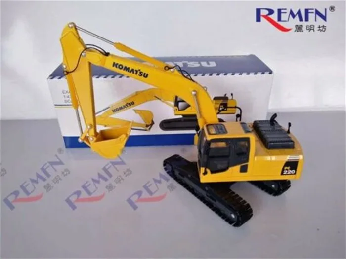 1/43 Komatsu pc220 8 гидравлический экскаватор с металлические дорожки литой грузовик