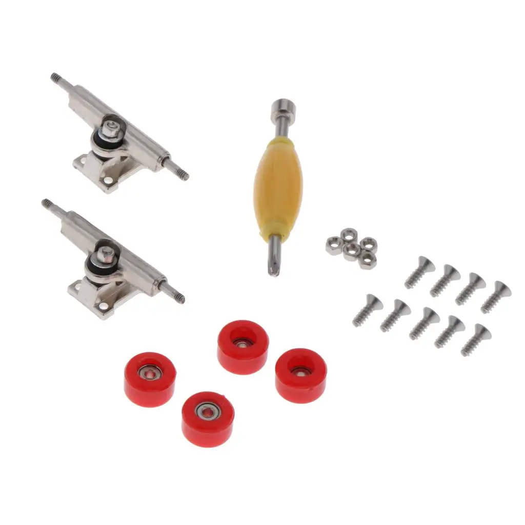 Wooden Fingerboard - Maple Wood Finger Skate Board Scooter Black Grit DIY Kits Box for Kids Girls