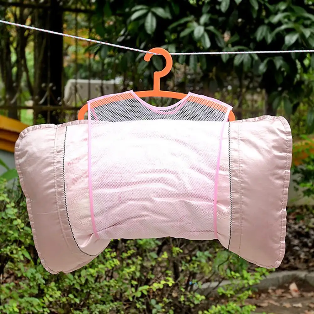 

Household Mesh Laundry Hanging Drying Rack for Doll Pillow Net Storage Bag Home Organizer Cloth Drying Rack