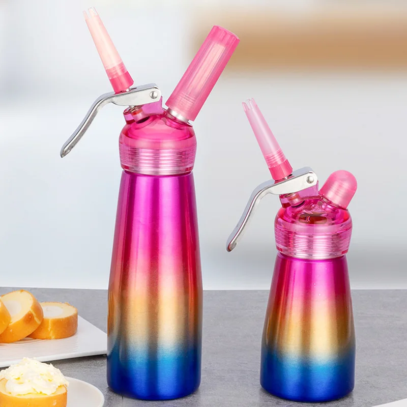 

LHX Professional Aluminum Cream Foamer Gun Cream Whipper Butter Dispenser Coffee Dessert Cake DIY Essential Bake Tool HP1451 f1