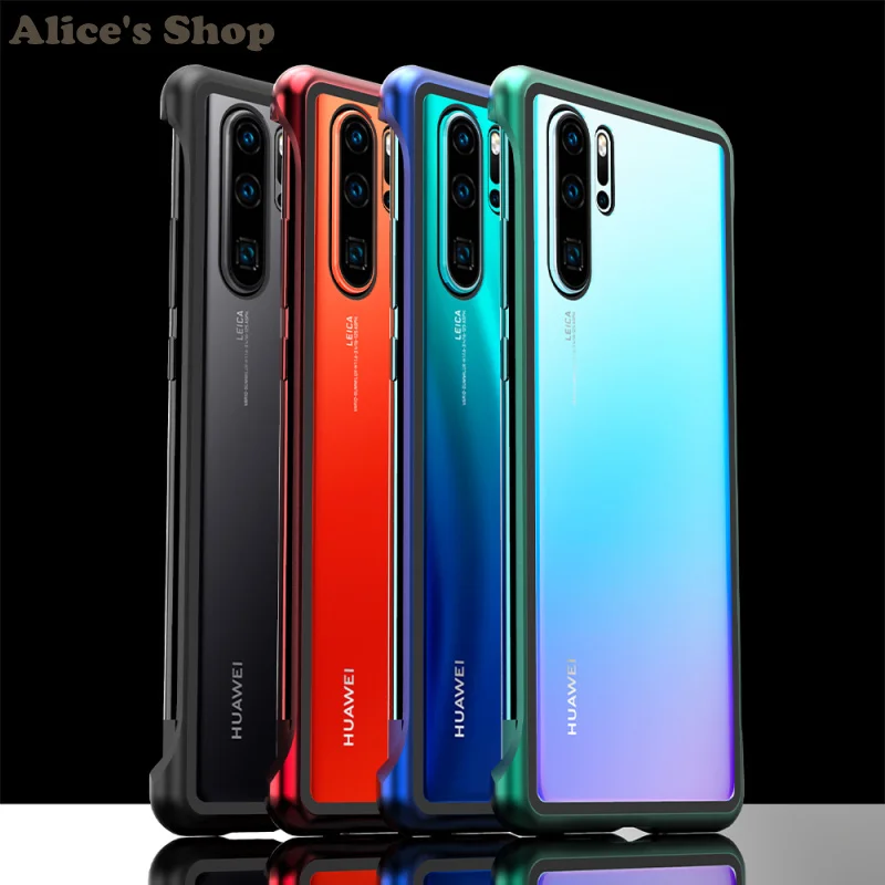 Для huawei P30/Pro Чехол на магните Алюминиевый металлический противоударный чехол без рамки для huawei P30 Pro Прозрачный задний стеклянный чехол s P30Pro