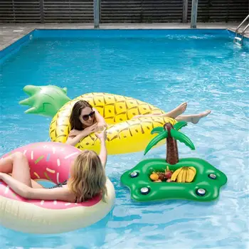 

Summer Party Bucket Sun Umbrella Cup Holder Inflatable Pool Float Beer Drink Cooler Table Bar Tray Beach Swim Pool Accessories