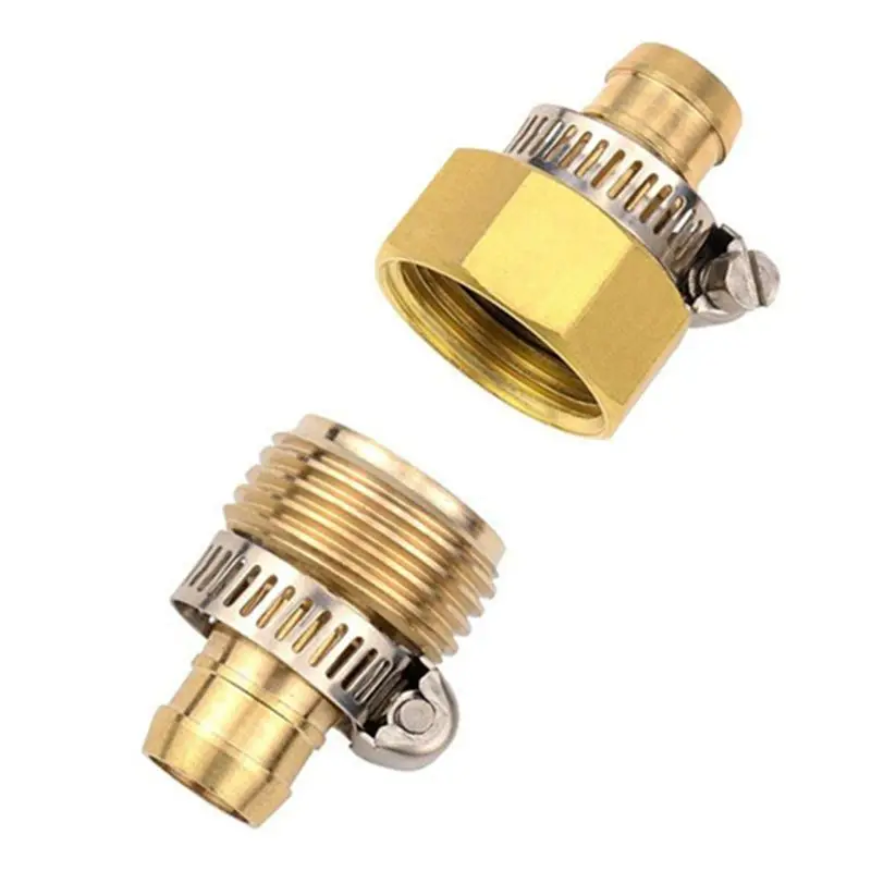 

Metal US Standard Thread 5/8\" Garden Water Pipe Joint with Stainless Steel Clamp