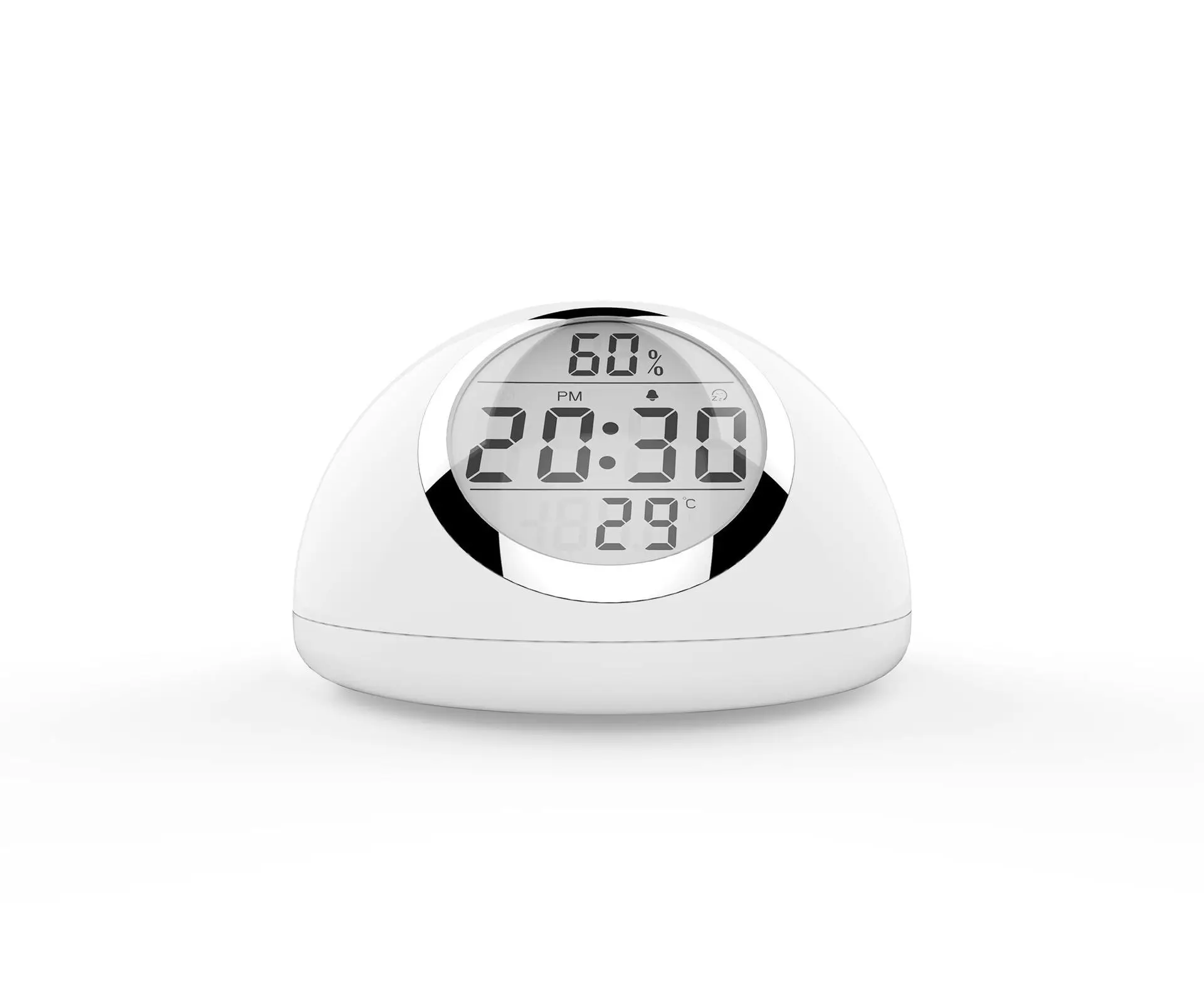 

New Products D9 Wake-up Light Infrared Sensing Simulation Sunrise Wake LCD with Temperature Humidity Electronic Alarm Clock