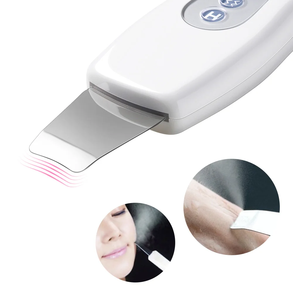 Ultrasonic Skin Scrubber Massager Machine Facial Skin Cleaning Anion Face Skin Care Ultrasound Peeling Skin Scrubber