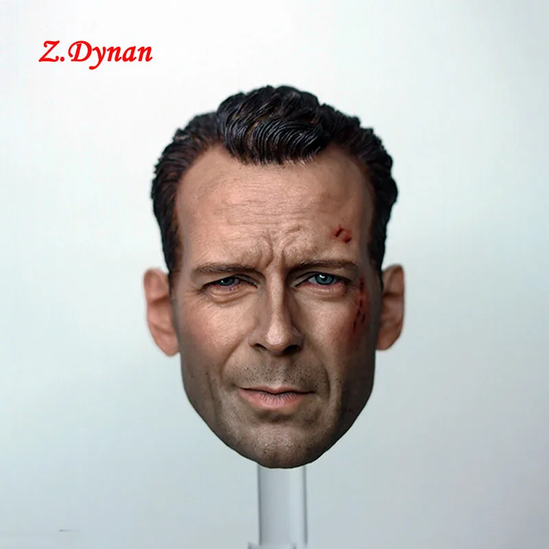 Игрушки Z.Dynan масштаб 1/6 голова Брюса Уиллиса скульптура поврежденная версия для