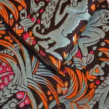 3 стиля Пряжа-окрашенная жаккардовая ткань с лесным узором костюм пальто платье Шитье патч текстиль diy полиэстер tissu ткань C896