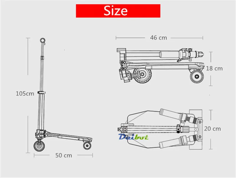 Folding Mini Electric Scooter 4 Inch Portable 3 Wheels Foldable Skateboard Hoverboard Kick Scooter kick-boards 5.3KG for Adults  (17)