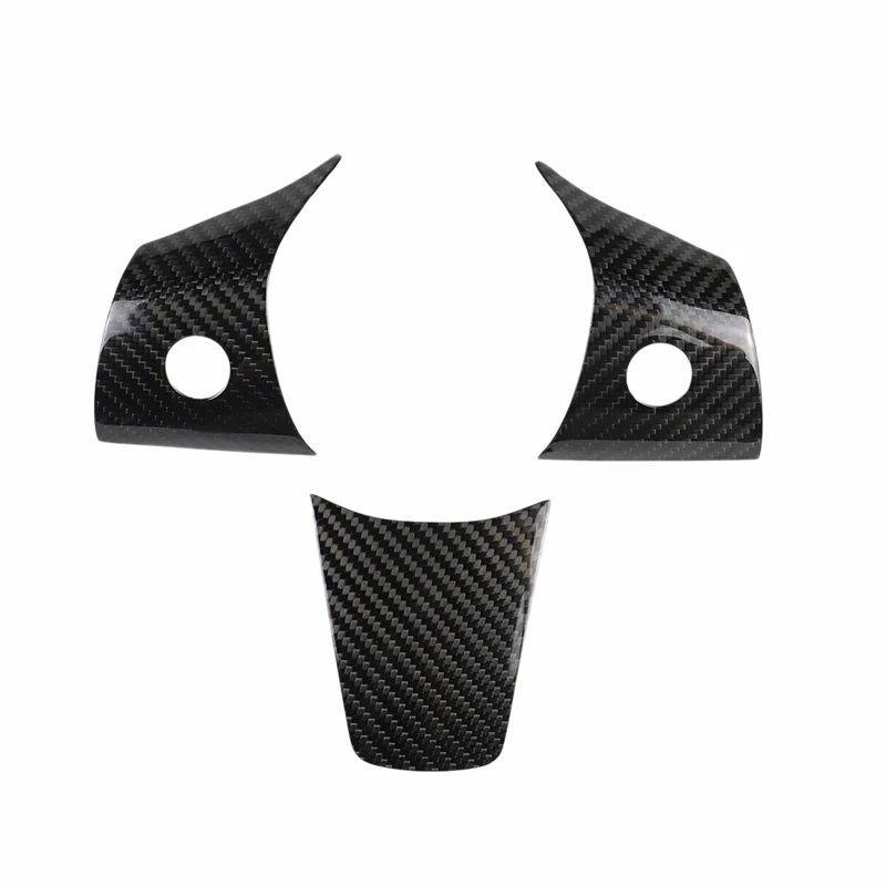 

3Pcs Car Carbon Fiber Steering Wheel Cover Sticker Accessories for Tesla Model 3