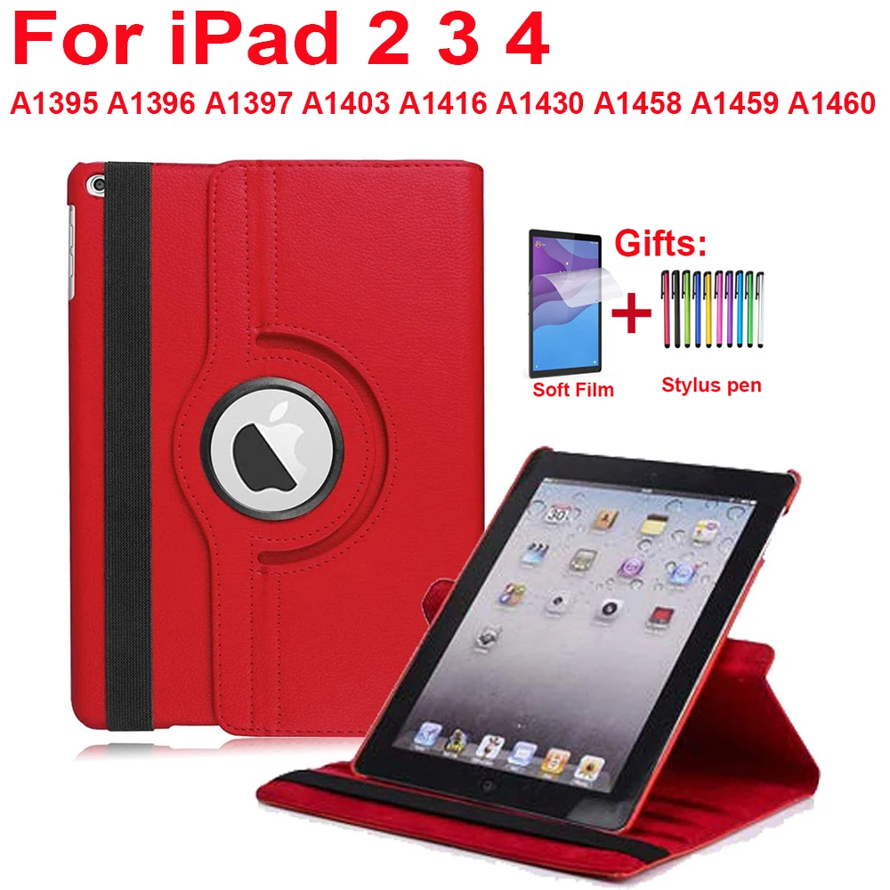 Funda para iPad 2, 3 y 4 de Apple, carcasa giratoria de 360 grados, modelo  A1458, 1459, A1460, A1430|Fundas de tablets y libros electrónicos| -  AliExpress