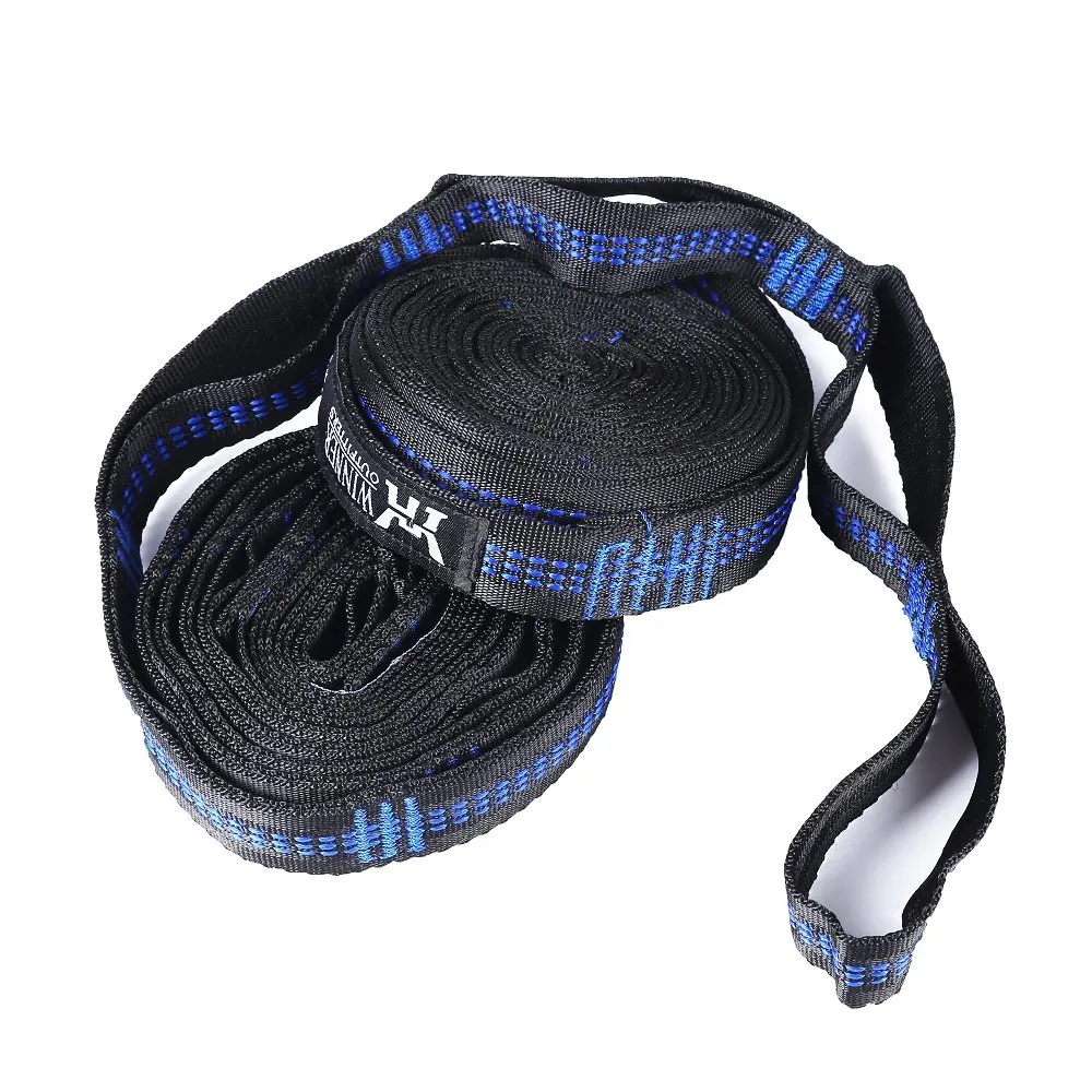2pcs 3m straps Обновленный Кемпинг гамак с гамаком дерево ремни портативный нейлоновый гамак из парашютной ткани для альпинизма путешествия - Цвет: 2pcs 3m straps