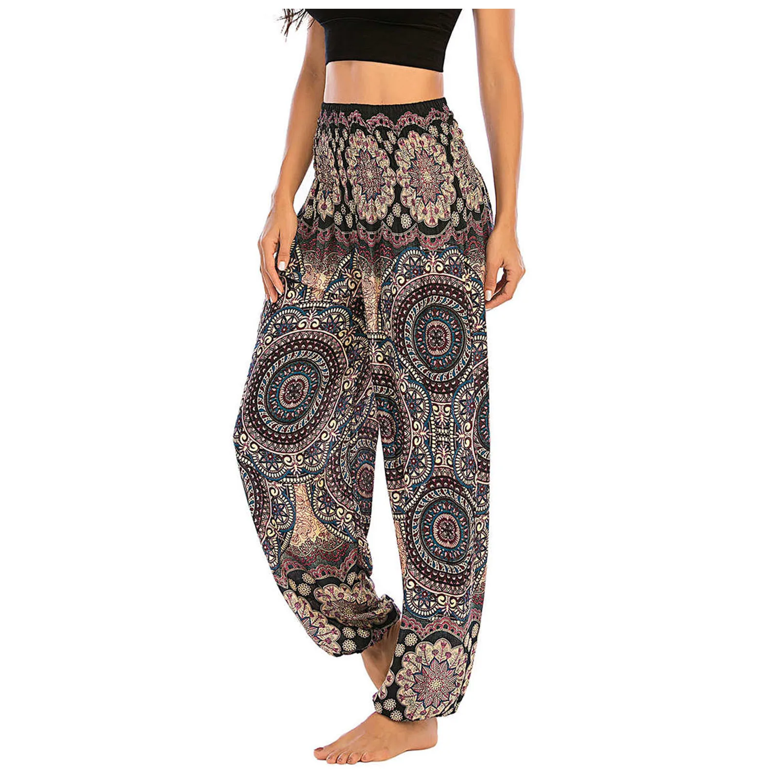 Fashion Bohemian Loose Pant Men Women 