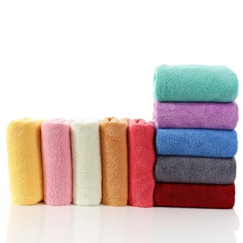 

Soft Coral Fleece Bath Towel Korean Multi-Color High Quality Water Absorbent Towel Large Sizes 70*140cm,