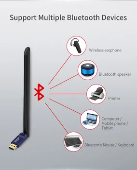 

Dual Band 600Mbps Free driver Wireless WIFI Bluetooth 4.2 Usb Adapter 6dbi Antenna 5.8G pc computer Network card Wi fi Emitter