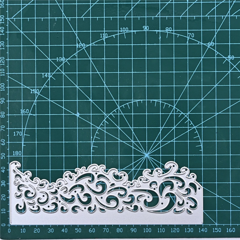 Lace Border Metal Cutting Dies Making Scrapbook Greeting Card Edge Hollow Stencil Frame Embossing Template Crafts DIY