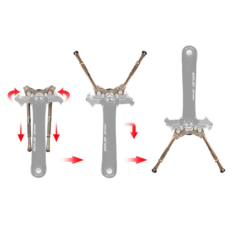 Bicycle Kickstand Aluminum Alloy Adjustable anti-rust anti-slip Bike Stand Foot Brace Parking Rack Mountain Bike Support