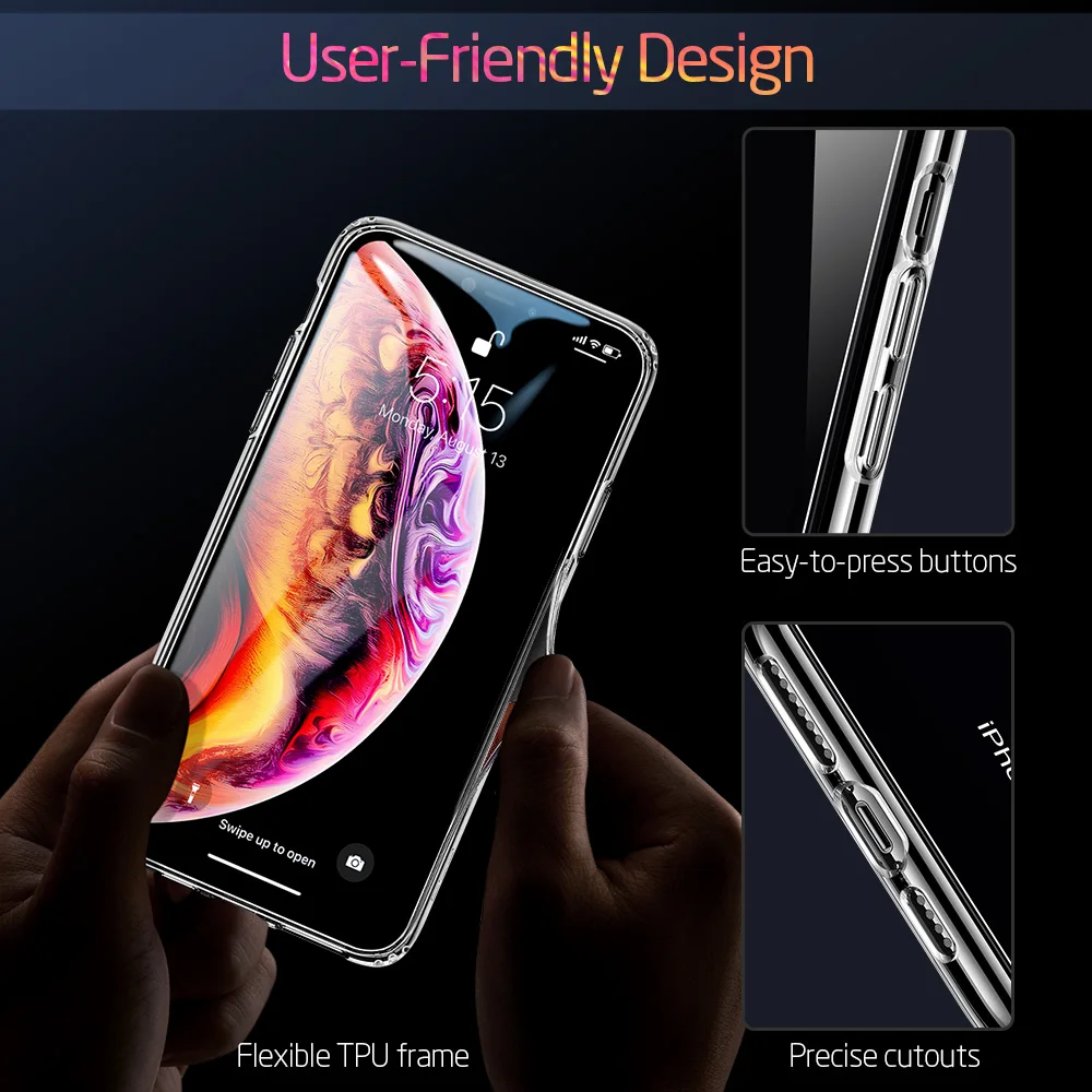 ESR Tempered Glass Case for iPhone 11 11Pro Max Shockproof Luxury Bumper Case for iPhone 11 Pro Max Mirror Cover Glass Cases