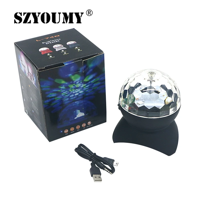 SZYOUMY Bluetooth динамик сценический светильник контроллер RGB светодиодный кристалл магический шар эффект светильник DJ клуб диско вечерние