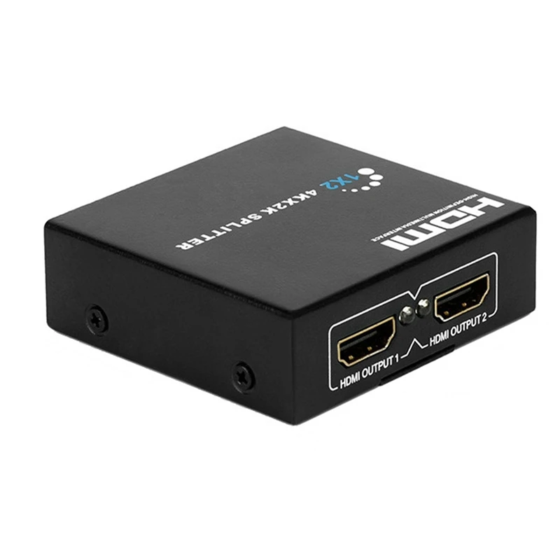 HDMI Splitter Full HD 1080P Video Switcher 1X2 4Kx2K Split 1 in 2 Out Amplifier Display for HDTV DVD PS3 -EU Plug | Электроника