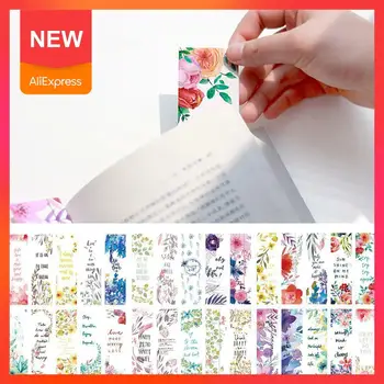 

30pcs/set Beautiful Flowers Bookmarks Book Separation Fresh Supplies Literary Small Office Page Bookmark Paper Bookmarks Sc J2T6