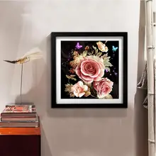 5D DIY алмазная живопись цветок Павлин Вышивка крестиком sitch XRAU