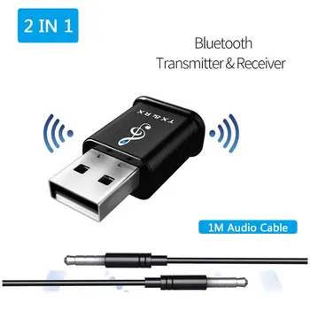 

2 In1 Bluetooth 5.0 Audio Receiver Transmitter Wireless Adapter Mini 3.5mm AUX Stereo Bluetooth Transmitter For TV PC Car New