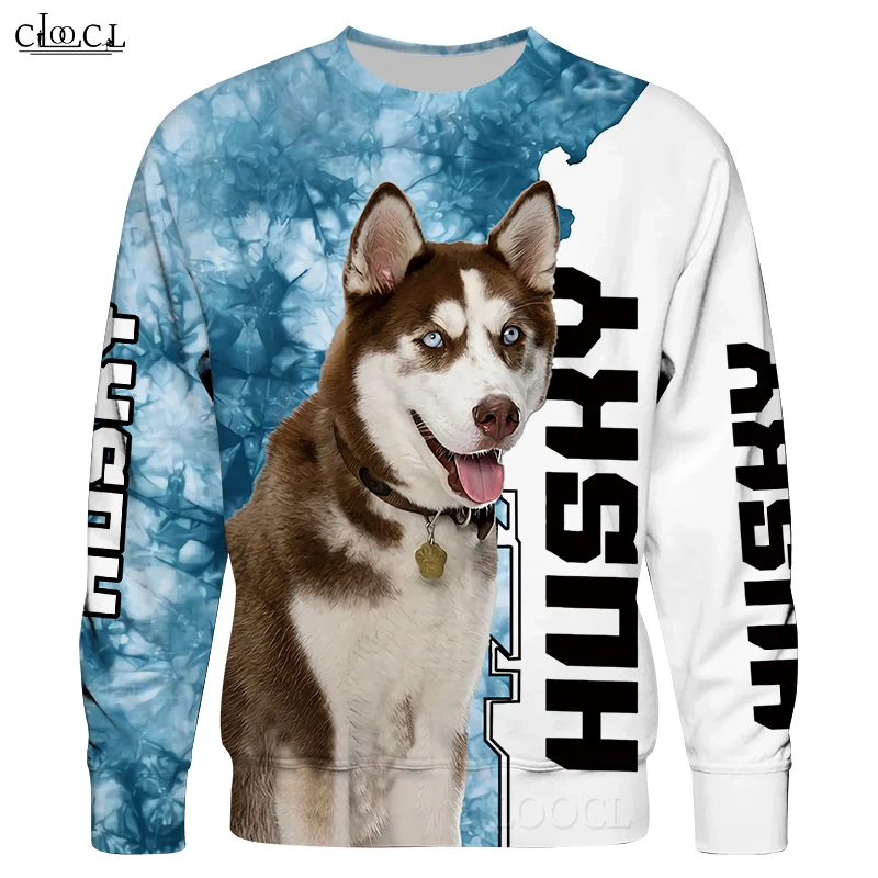 2021 Fashion Animal Husky Dog Sky 3D Full Print Hoodie Men Women Harajuku Pet Dog Streetwear Casual Hooded Coat Drop Shipping