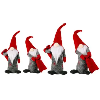 

2pcs/set Christmas Faceless Swedish Tomte Gnome Ornaments Handmade Scandinavian 95AA