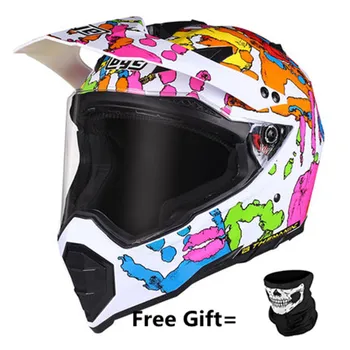 

Professional Racing Motocross Casque Adult Casque Moto Capacete Moto Casco Off-road white Motorcycle Helmet