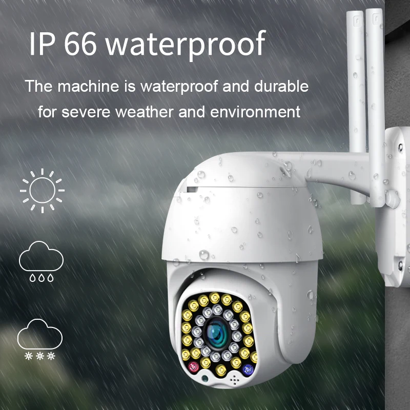  jiange 2/3MP wifi camera alarm for home security PTZ two way audio auto tracking Ycc365plus securit