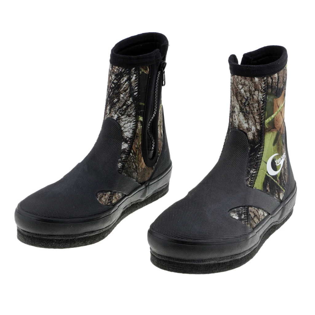 Neoprene Fishing Shoes Non-slip Wear-resistant Warm Comfortable Diving Boots Fishing Waders for Camping HIking