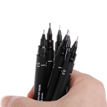 6 шт., ручка для рисования, ультра тонкая линия 005 01 02 03 05 08, ручки для рисования, LX9A
