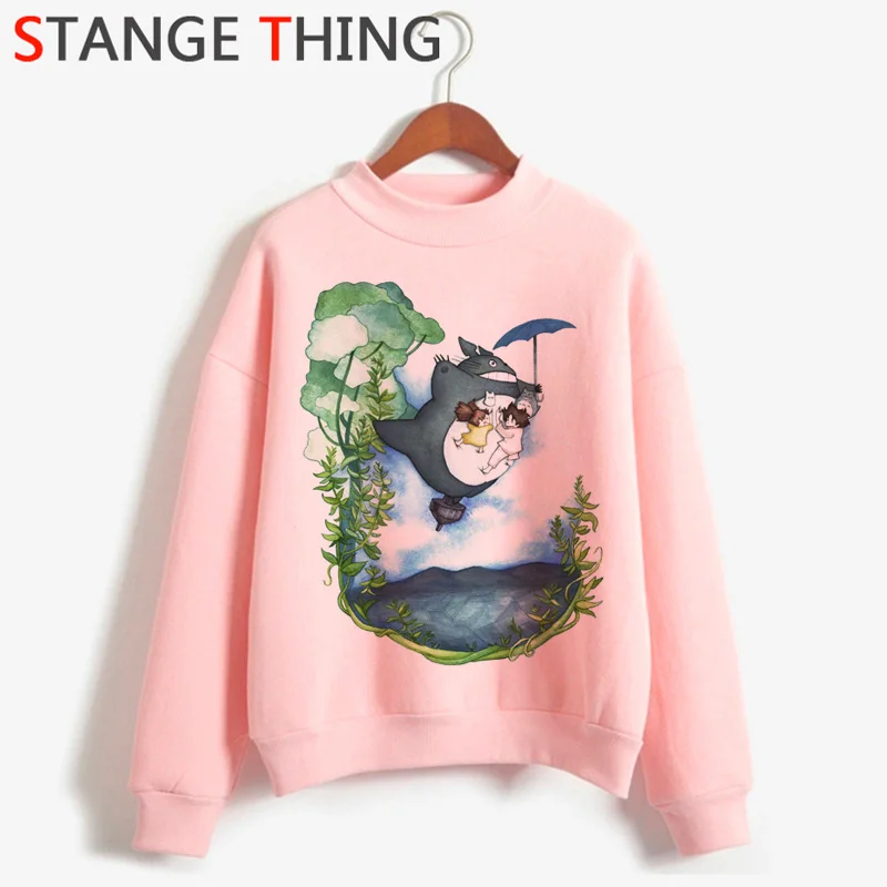 Totoro Studio Ghibli Kawaii Harajuku аниме толстовки для женщин Забавный мультфильм Ullzang Толстовка Милая 90s графическая модная толстовка женская - Color: H3044