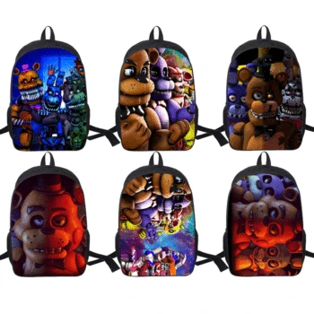 

Five Nights at Freddy's School Backpack Boys Girls School Shoulder Bag Children's Rusksack Students Storage Backpack