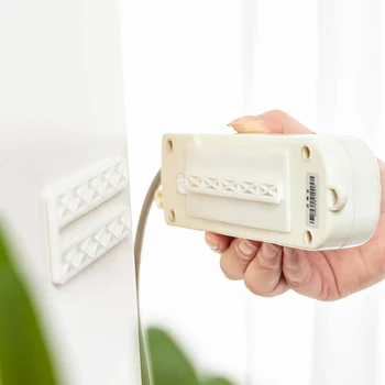 

1PC Household Power Strip Holder Portable Wall Hanging Type Seamless Strong Self-adhesive Adapter Fixer Storage Holders