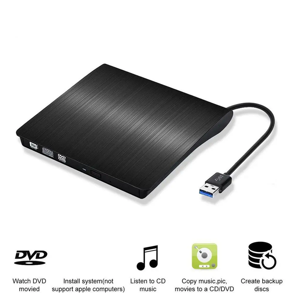 USB 3 0 тонкий внешний DVD RW CD привод устройство для чтения дисков оптические приводы